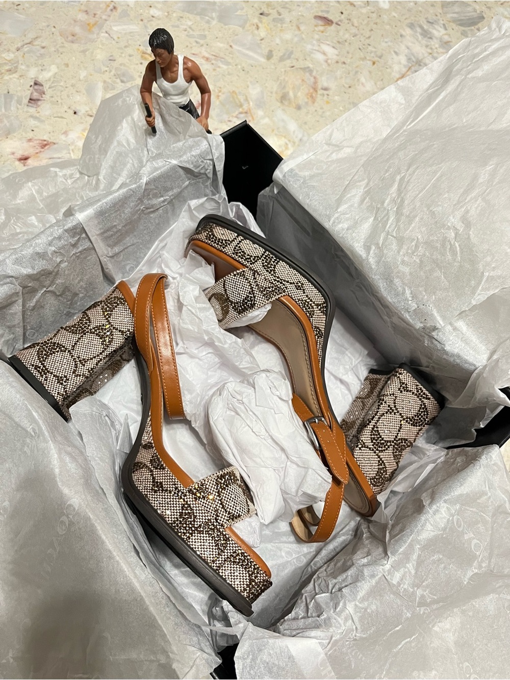 Coach Platform Sandal In Crystal Signature Jacquard NIB - Picture 13 of 13